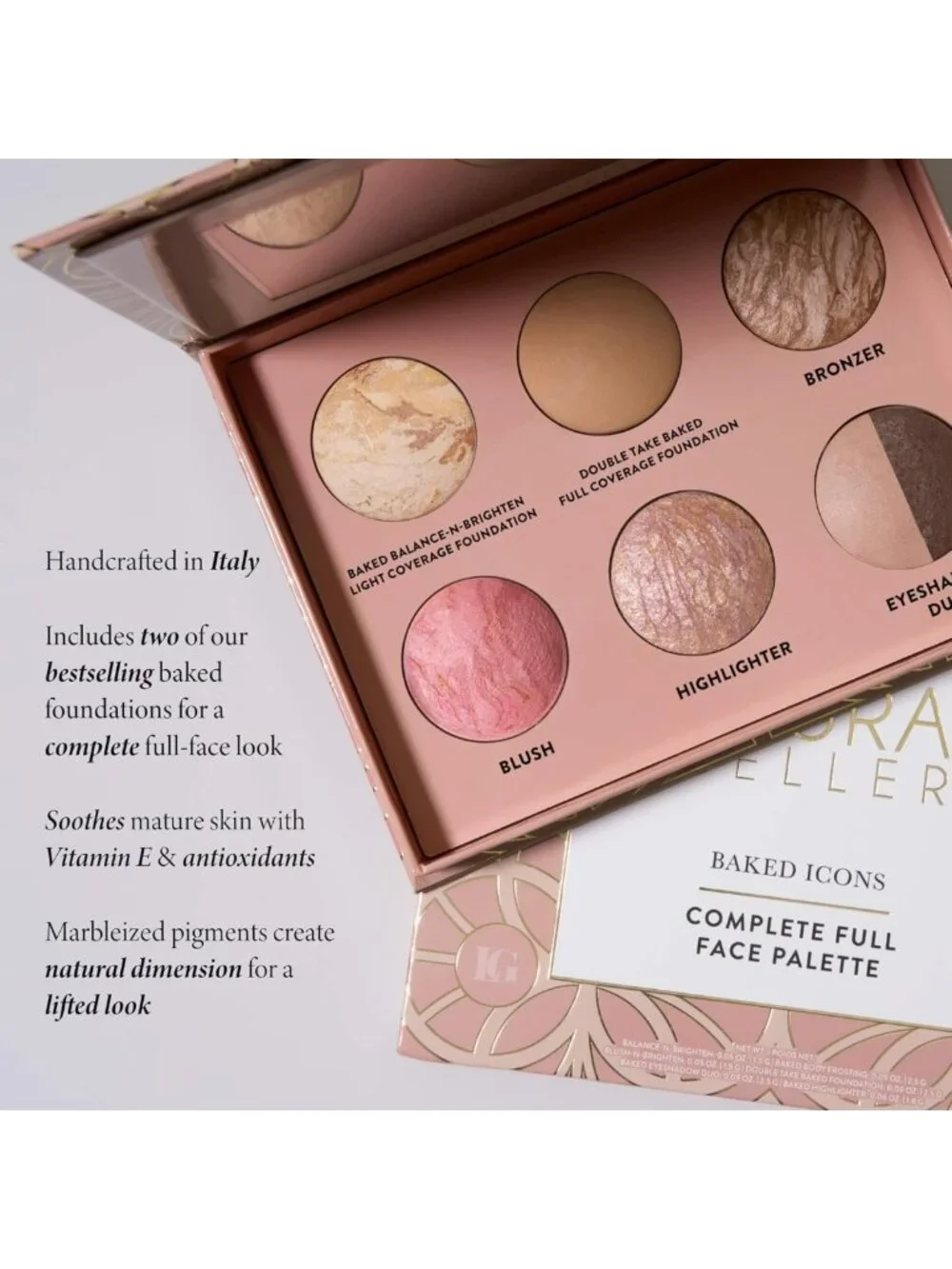 All-in-One Baked Makeup Palette for Mature Skin | Foundations, Blush, Bronzer